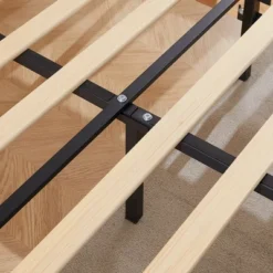 VECELO Platform Bed Frame Upholstered Beds With Height-Adjustable Cotton And Linen Headboard, Bed Frame -Steve Silver Furniture Store GUEST 005e134a d0dd 4107 9a92 537378addb52