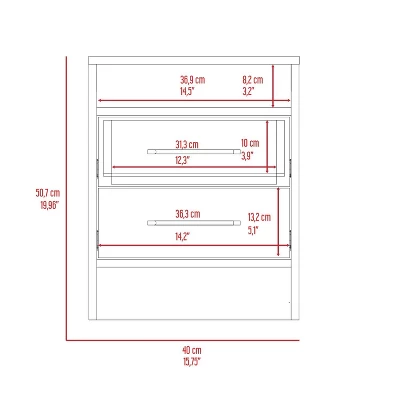 NicBex 19.9" Tall Modern Night Stand With Drawers,Wooden Nightstand With Hidden Shelf,Bedside Table For Bedroom Furniture 1 NicBex 19.9" Tall Modern Night Stand With Drawers,Wooden Nightstand With Hidden Shelf,Bedside Table For Bedroom Furniture