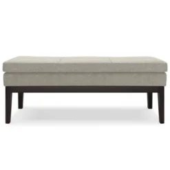 Bragg Ottoman Bench Light Gray - WyndenHall -Steve Silver Furniture Store GUEST 0910b477 b585 4656 b665 8d52245be093