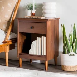 Stiva Classic Mid-Century Modern 1 Drawer Nightstand - Saracina Home 29 Stiva Classic Mid-Century Modern 1 Drawer Nightstand - Saracina Home -Steve Silver Furniture Store GUEST 0a4baa60 f488 4a19 804a 1223b4432508