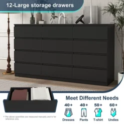 Resenkos Modern Mid Century 6 Drawer Wide Dressers Chests For Bedroom, Chest Of Drawer Organizer -Steve Silver Furniture Store GUEST 0d7e9258 1c2c 4aad 8987 9baa1c144937