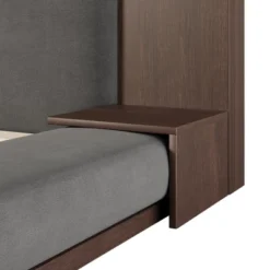 Queen/King Size Floor Upholstered Platform Bed Frame With Upholstered Headboard And Bedside Table, No Box Spring Needed, Grey-ModernLuxe -Steve Silver Furniture Store GUEST 0dc6f5f4 24c2 4f63 b92e 4c185214707e