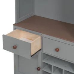 Queen Size Murphy Bed Foldable Bed Space-saving Wall Bed With LED, Storage Cabinet, Drawers, Glass Holder & Wine Rack - ModernLuxe -Steve Silver Furniture Store GUEST 0df99521 56e2 4bdc 890a b74bd2b7ff09