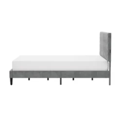 Queen Crestwood Upholstered Chevron Pleated Platform Bed With 2 Dual USB Ports Gray - Hillsdale Furniture 21 Queen Crestwood Upholstered Chevron Pleated Platform Bed With 2 Dual USB Ports Gray - Hillsdale Furniture -Steve Silver Furniture Store GUEST 0ea38a7a a575 4f30 9223 669f87270fb2