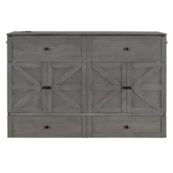 Full/Queen Size Murphy Bed With Large Drawers & USB Ports - ModernLuxe 12 Full/Queen Size Murphy Bed With Large Drawers & USB Ports - ModernLuxe -Steve Silver Furniture Store GUEST 10464a43 1aa2 4065 bb16 03030afee698