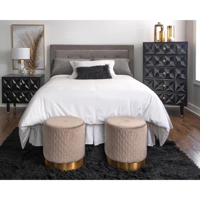 5 Drawer Geo Textured Chest - Linon 9 5 Drawer Geo Textured Chest - Linon - Image 9