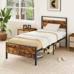 Costway Twin/Full/Queen/King Size Bed Frame With Wooden Headboard And Footboard Under-Bed Storage -Steve Silver Furniture Store GUEST 1649711e e031 4078 b8d7 3d2c5a78360c