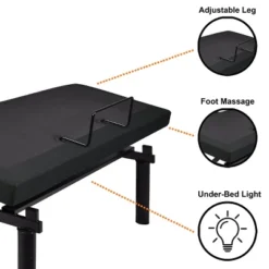 Serene Dual Massage Adjustable Bed Frame - HOMES: Inside + Out -Steve Silver Furniture Store GUEST 178165e4 1f8d 415f 8ba3 08638658c101