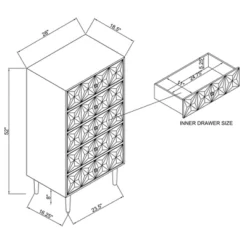 5 Drawer Geo Textured Chest - Linon 28 5 Drawer Geo Textured Chest - Linon -Steve Silver Furniture Store GUEST 1a586356 d662 4094 817e 7e30a4c00a85