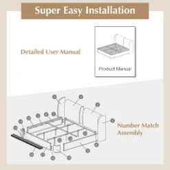 Queen/King Size Platform Bed Frame With Upholstered Headboard - ModernLuxe 18 Queen/King Size Platform Bed Frame With Upholstered Headboard - ModernLuxe -Steve Silver Furniture Store GUEST 1bfdddfa ec59 4f05 812c 1674acc15fe8