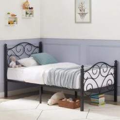 VECELO Bed Frame With Headboard And Footboard