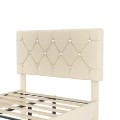 VECELO Queen/Full/Twin Upholstered Platform Bed Frame With Button Tufted Adjustable Headboard -Steve Silver Furniture Store GUEST 1f96f64c f4e4 414d 878b bcfe74e5a4b5
