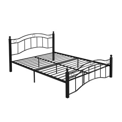 Queen Bouvardia Modern Contemporary Iron Bed - Christopher Knight Home 6 Queen Bouvardia Modern Contemporary Iron Bed - Christopher Knight Home - Image 6