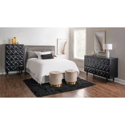 5 Drawer Geo Textured Chest - Linon 11 5 Drawer Geo Textured Chest - Linon - Image 11