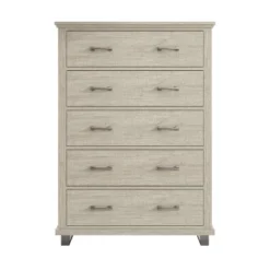 38'' Chest With 5 Drawers Beige - Accent Furniture
