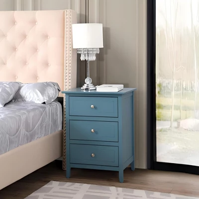 Sapphtopaz Modern Nightstand With 3 Drawers Space-Saving Night Stand With Sturdy Frame Rectangle Simple Bedside Table For Bedroom,Living Room 14 Sapphtopaz Modern Nightstand With 3 Drawers Space-Saving Night Stand With Sturdy Frame Rectangle Simple Bedside Table For Bedroom,Living Room - Image 14