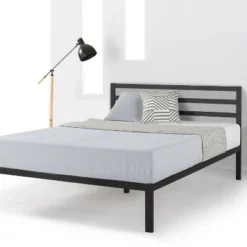 14" Modernista Classic Metal Platform Bed With Headboard Black - Mellow -Steve Silver Furniture Store GUEST 29428606 e0d7 4855 a7f3 2b4c713f0b5c