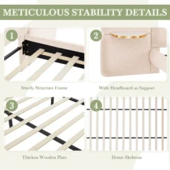 Christopher Knight Home Lindis Modern Upholstered Bed With 2 Built-in Shelves 13 Christopher Knight Home Lindis Modern Upholstered Bed With 2 Built-in Shelves -Steve Silver Furniture Store GUEST 29a6ebc2 b29b 4ec7 8e33 18295f2f9fbd