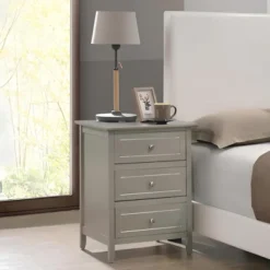 Sapphtopaz Modern Nightstand With 3 Drawers Space-Saving Night Stand With Sturdy Frame Rectangle Simple Bedside Table For Bedroom,Living Room 28 Sapphtopaz Modern Nightstand With 3 Drawers Space-Saving Night Stand With Sturdy Frame Rectangle Simple Bedside Table For Bedroom,Living Room -Steve Silver Furniture Store GUEST 2a3291c4 7406 4196 a1f8 30e10755c816