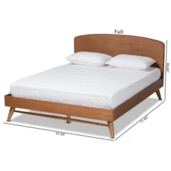 Keagan Transitional Platform Bed Brown - Baxton Studio -Steve Silver Furniture Store GUEST 341a008a bc47 4fef a548 d98b7eee5429