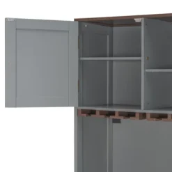 Queen Size Murphy Bed Foldable Bed Space-saving Wall Bed With LED, Storage Cabinet, Drawers, Glass Holder & Wine Rack - ModernLuxe -Steve Silver Furniture Store GUEST 34c33df7 8908 4aa9 8d08 a477df0a2b16