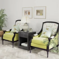 Costway Nightstand With Drawer And Shelf Rustic Wooden Bedside Table Bedroom Brown / Natural / Black -Steve Silver Furniture Store GUEST 35a7d93b f5f9 49e7 a570 09b7ab68fd30