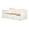 Twin Plenny Daybed With Storage White Wash - South Shore