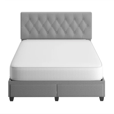 Henley Linen Tufted Upholstered Platform Bed With Storage Drawers - Eco Dream 7 Henley Linen Tufted Upholstered Platform Bed With Storage Drawers - Eco Dream - Image 7