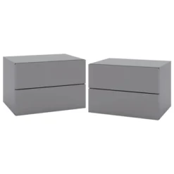 Costway 1/2 PCS Floating Nightstand With Drawer Storage Modern Floating Bedroom Shelf Gray -Steve Silver Furniture Store GUEST 3c039a19 402d 4152 8627 ec70b1d84683