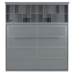 Queen Size Murphy Bed Wall Bed With Storage Shelves And USB Ports -ModernLuxe -Steve Silver Furniture Store GUEST 3fa1bd82 417c 414e 9fc7 2bf19fb59578