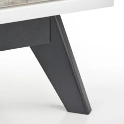 Crislana Mid-Century Nightstand White/Weathered Gray - Buylateral -Steve Silver Furniture Store GUEST 3fadd122 4c7f 46eb b7e8 700e49bbe90d