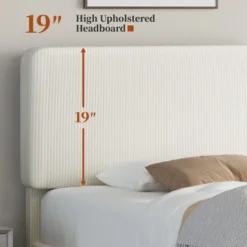 Yaheetech Upholstered Bed Frame With Adjustable Headboard And Mattress Foundation With Wooden Slat Support 10 Yaheetech Upholstered Bed Frame With Adjustable Headboard And Mattress Foundation With Wooden Slat Support -Steve Silver Furniture Store GUEST 44500c82 3fb8 4ec7 9426 0f4c26b6a39f