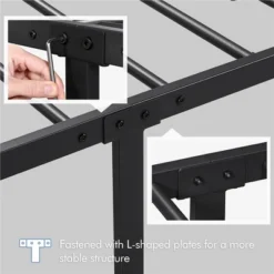 Yaheetech Simple Metal Bed Frame With Curved Design Headboard And Footboard 13 Yaheetech Simple Metal Bed Frame With Curved Design Headboard And Footboard -Steve Silver Furniture Store GUEST 46999076 77b4 4811 98c3 09dfba8560f8