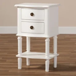 Audrey Finished 2 Drawer Nightstand White - Baxton Studio 15 Audrey Finished 2 Drawer Nightstand White - Baxton Studio -Steve Silver Furniture Store GUEST 4985f928 86ff 4855 bdc2 1d9946a085c7