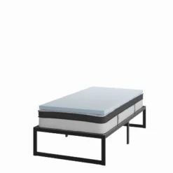 Flash Furniture 14 Inch Metal Platform Bed Frame With 10 Inch Pocket Spring Mattress In A Box And 2 Inch Cool Gel Memory Foam Topper -Steve Silver Furniture Store GUEST 4f532ece cb47 407b 9002 83d1110e716a