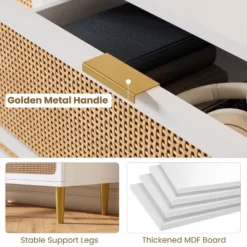 Garvee Rattan 5 Drawer Dresser For Bedroom, Tall Dresser With Deep Drawers, Large Chest Of Drawers For Closet With Wide Top For Living Room, Hallway -Steve Silver Furniture Store GUEST 53d403e1 5bdf 4fe4 91d3 8c6e2c601d79