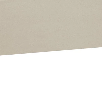 HomeRoots Beige Linen Blend Upholstered Arched Full Headboard With Nail Head Trim 3 HomeRoots Beige Linen Blend Upholstered Arched Full Headboard With Nail Head Trim - Image 3