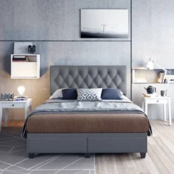 Henley Linen Tufted Upholstered Platform Bed With Storage Drawers - Eco Dream 14 Henley Linen Tufted Upholstered Platform Bed With Storage Drawers - Eco Dream -Steve Silver Furniture Store GUEST 56ccebfe c7ac 4201 a2c1 b5e8e500e67c