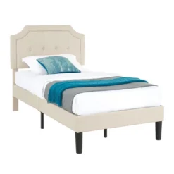 VECELO Modern Upholstered Bed Frame Wooden Platform Bed With Adjustable Headboard And Underbed Storage Space -Steve Silver Furniture Store GUEST 5b10c492 6001 44b1 8c02 e8e6a80a9097