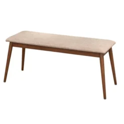 Newington Mid-Century Bench Walnut/Mocha - Lifestorey -Steve Silver Furniture Store GUEST 5c965764 2ea0 4a0d bac3 41855e0ac6fc