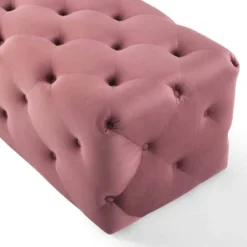 60" Amour Tufted Button Entryway Performance Velvet Bench Dusty Rose - Modway -Steve Silver Furniture Store GUEST 6067f4ec 9853 46d9 9490 0c3c7e48eced