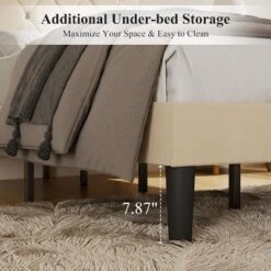 VECELO Queen/Full/Twin Upholstered Platform Bed Frame With Button Tufted Adjustable Headboard -Steve Silver Furniture Store GUEST 63da06b9 5328 4ad5 8b90 2b30066a6bde