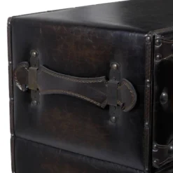 Traditional 6 Drawer Faux Leather Chest Black - Olivia & May -Steve Silver Furniture Store GUEST 6903c752 bb6d 4d9b 91a2 d55cc2fb1e16