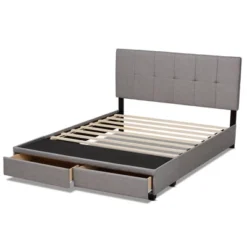 Netti Fabric Upholstered 2 Drawer Platform Storage Bed - Baxton Studio -Steve Silver Furniture Store GUEST 6aa69fca 3827 488e 8261 5eb0cc96fa9b