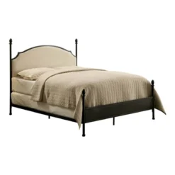 Geraldine Upholstered Headboard Poster Panel Bed Powder Coated Gun Metal - HOMES: Inside + Out -Steve Silver Furniture Store GUEST 726242f6 c0f2 4911 bbef 9e647e7667d0