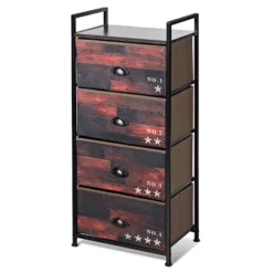 Costway 4 Drawer Fabric Dresser Storage Tower Steel Frame Closet -Steve Silver Furniture Store GUEST 72e667cb 276d 4ff3 9516 7f76d4638b5b