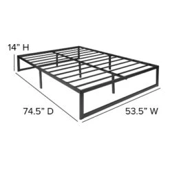 Flash Furniture 14 Inch Metal Platform Bed Frame With 10 Inch Pocket Spring Mattress In A Box (No Box Spring Required) -Steve Silver Furniture Store GUEST 742b458b d1bc 4a58 93a0 b3955839e0ec