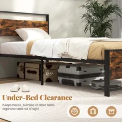 Costway Twin/Full/Queen/King Size Bed Frame With Wooden Headboard And Footboard Under-Bed Storage -Steve Silver Furniture Store GUEST 74bfe68a 2325 4e94 b9a4 10a76b74f7dd