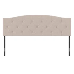 King/California King Provence Upholstered Arch Adjustable Tufted Headboard With Frame Linen Fabric - Hillsdale Furniture 13 King/California King Provence Upholstered Arch Adjustable Tufted Headboard With Frame Linen Fabric - Hillsdale Furniture -Steve Silver Furniture Store GUEST 75a6c69e 1007 4db9 90ae d0a4b79db144