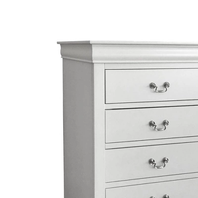 32" Louis Philippe III Chest White - Acme Furniture 3 32" Louis Philippe III Chest White - Acme Furniture - Image 3